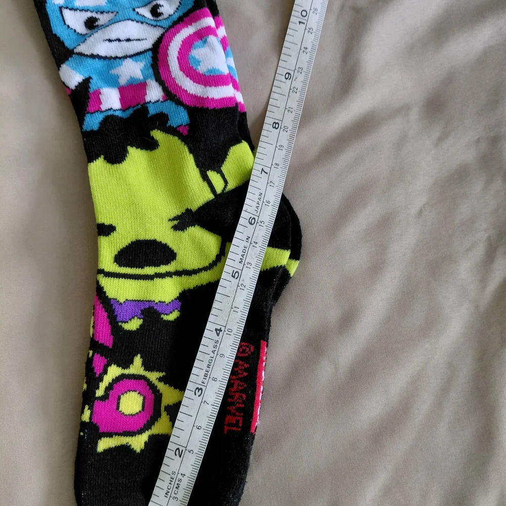Marvel Heroic Crew Socks Captain American & Ironman NWOT